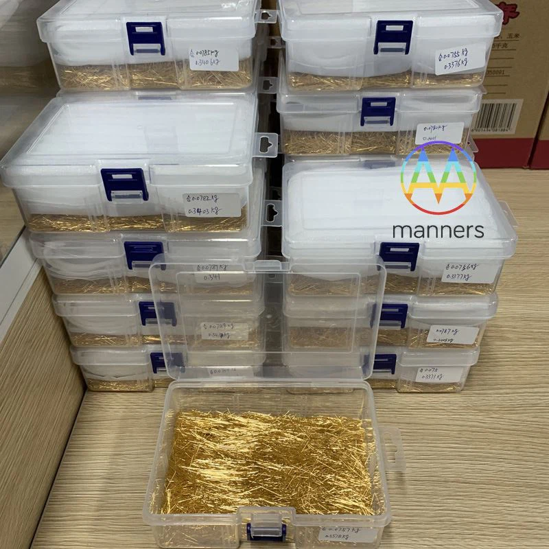 Korea kliendi 500, 000tk kohandatud 10 uini kullatud mikronõelad, mis on toot...